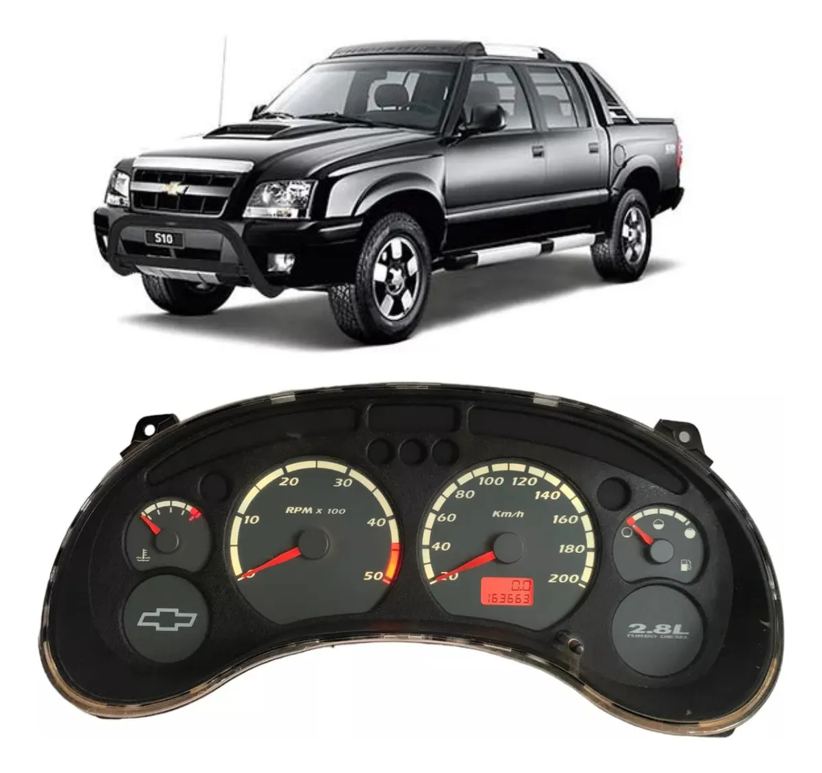 Panel de instrumentos GM S10 Blazer 2.8 Diesel 2003-2004 usada original