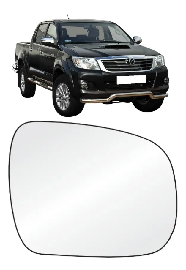 Cristal de espejo retrovisor derecho para Toyota Hilux 2005–2011