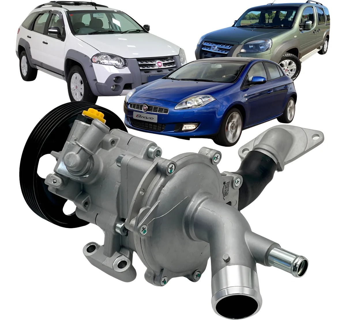 Bomba De Água Completa Motor E-torq 1.8 16v Fiat Nueva Strada