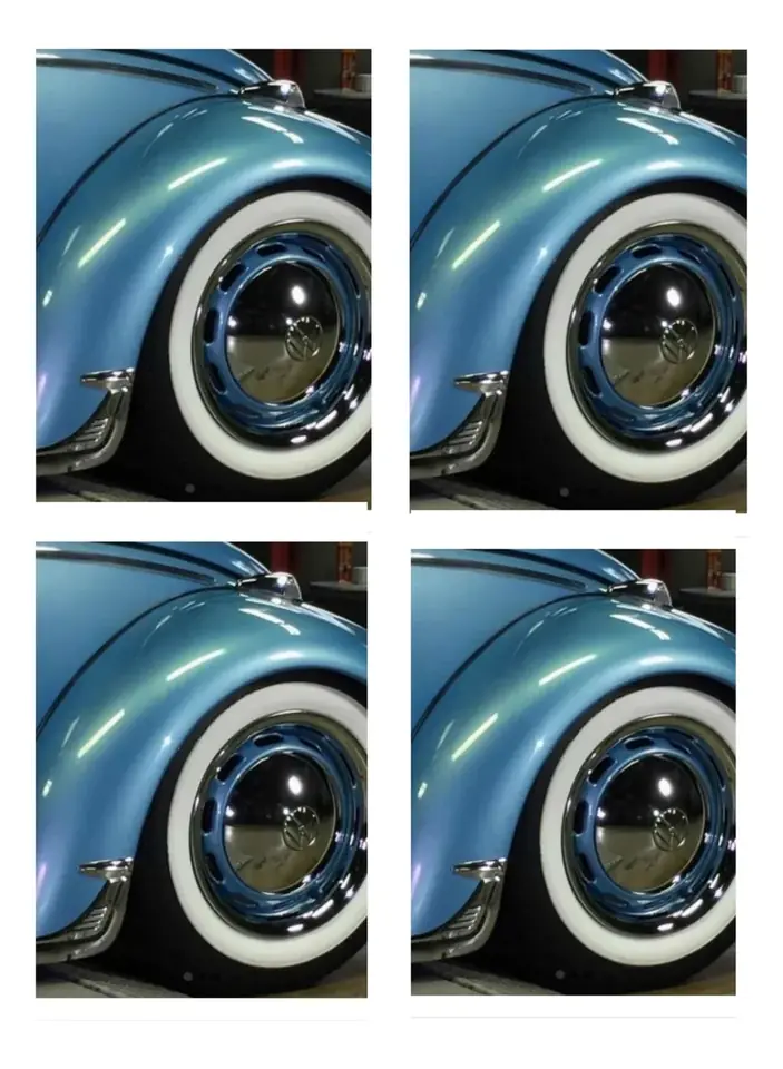Banda Blanca para neumáticos de  Fusca- 14, 15 E 16 Kit 4 Piezas