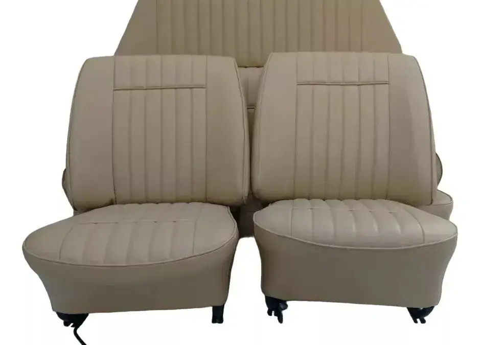 Kit de fundas de asiento color beige para VW Beetle 63-66