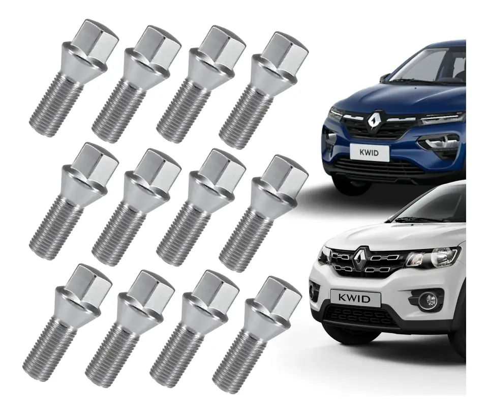 Juego de 12 tornillos de rueda de aleación de hierro Renault Kwid