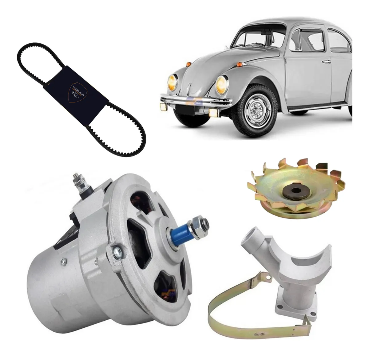 Alternador Fusca - Brasilia - Kombi 55 Ah - Modelo Bosch