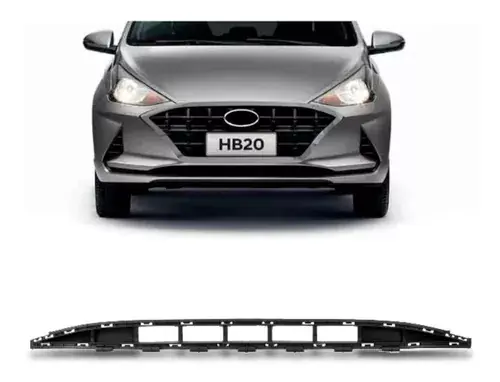 Rejilla Central Inferior Hb20 Hatch/sedan 2020 2021 2022 Negra