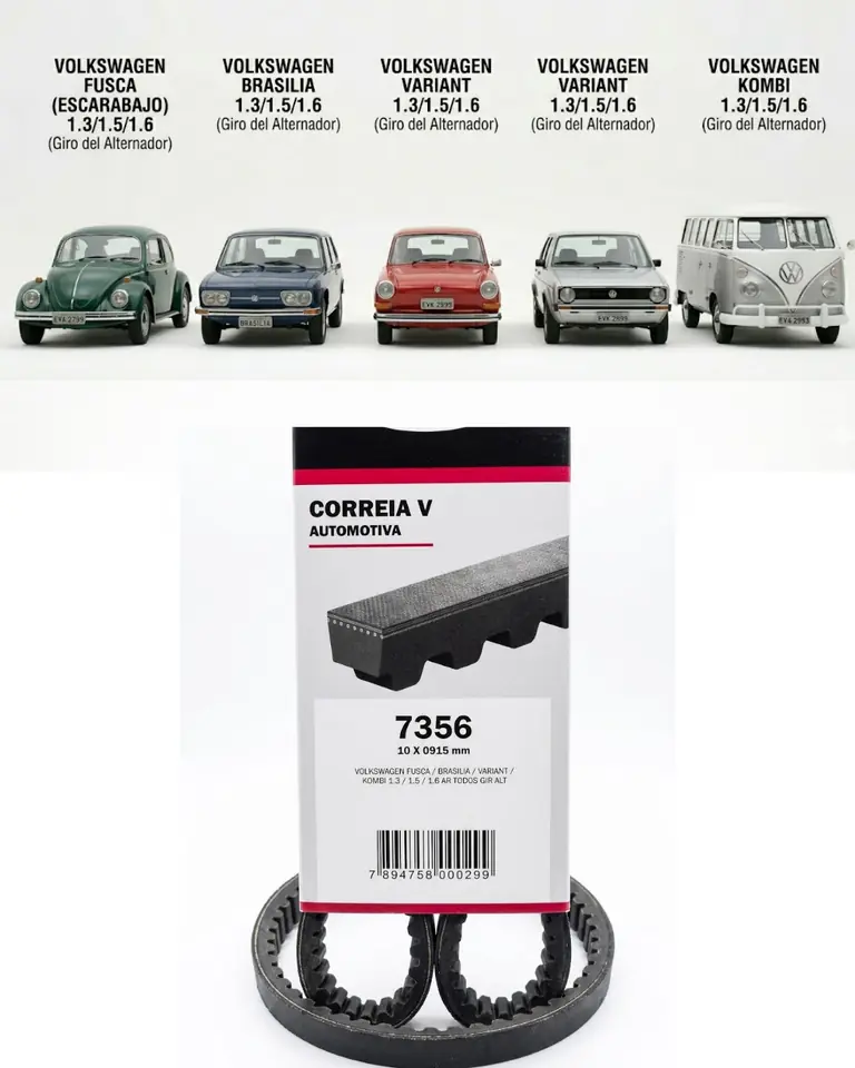 Correa en V Automotriz Gates 7356 (10X0915 mm)