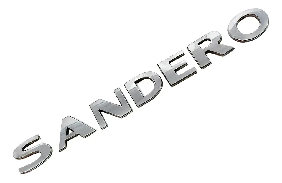 Emblema Marquesina Rn Sandero 2013 A 2020 2021 2022 Cromado