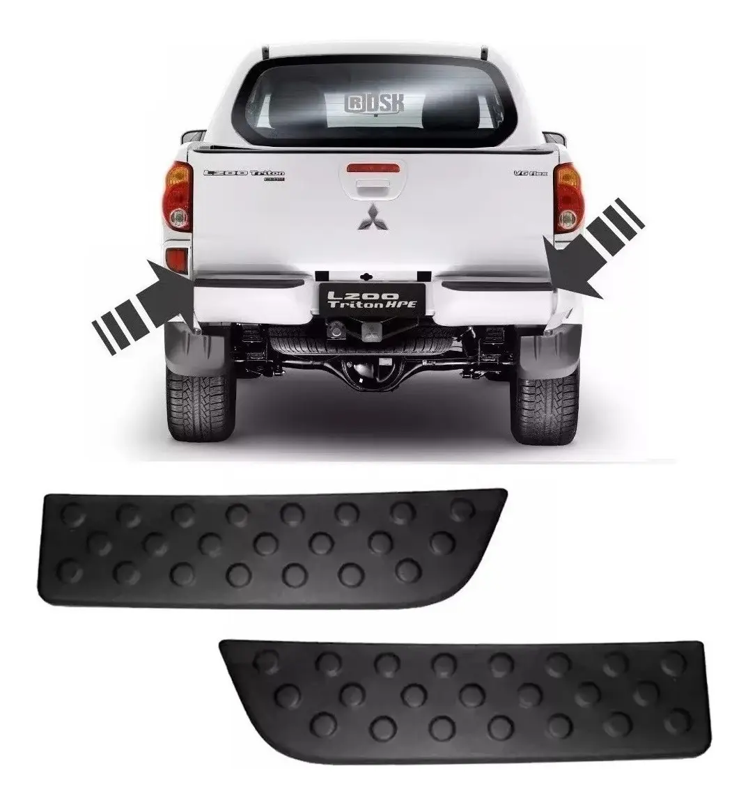 Paragolpes Trasero Pisante Pareja L200 Triton 2008/2016