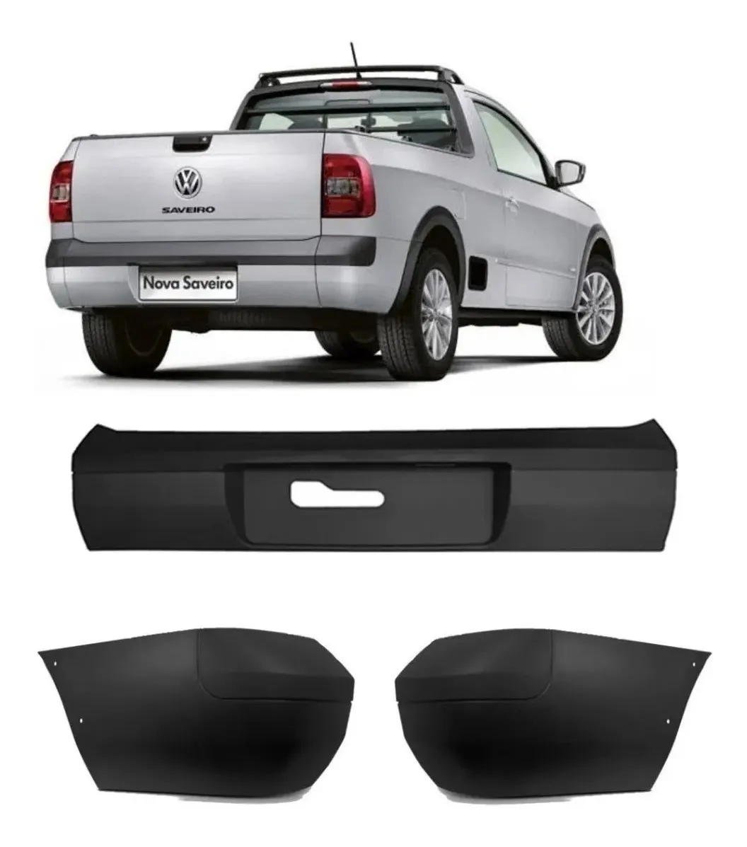 Paragolpes Trasero Completo Saveiro G5 G6 2010 2011 2012