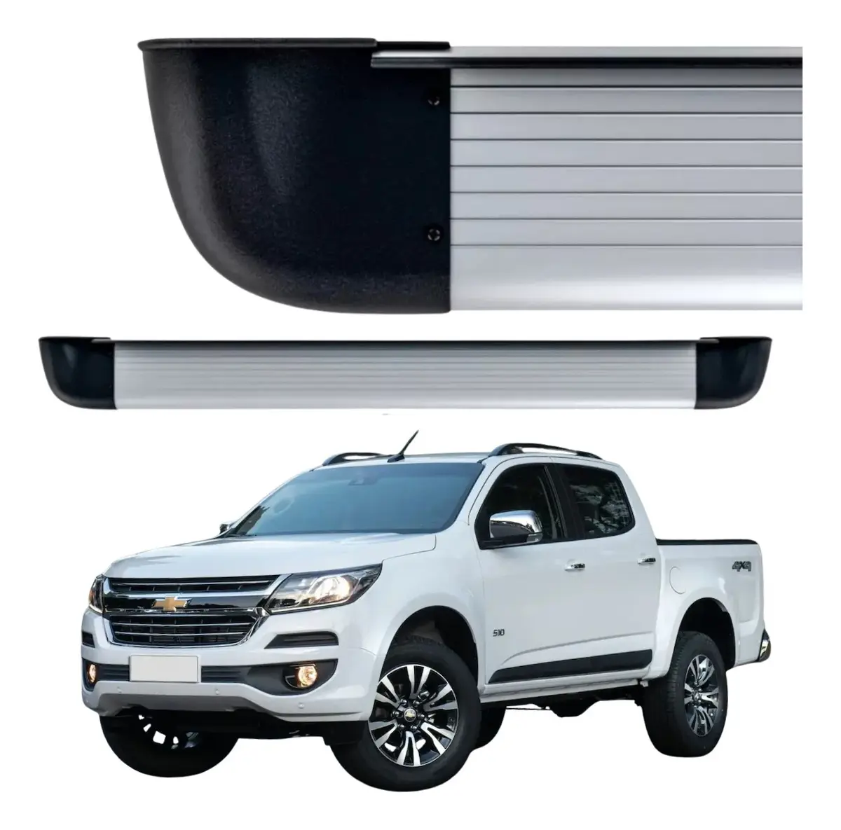 Estribo Lateral Aluminio Chevrolet S-10 Doble Cabina 2014
