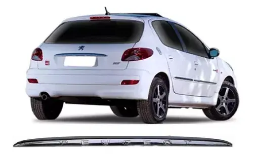 Moldura Marco Luz Placa Trasera Maletero Peugeot 206 207 S-hole