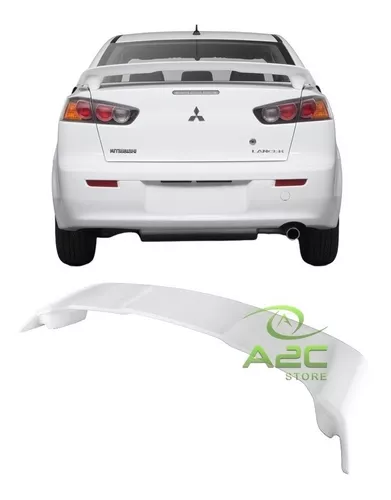 Alerón trasero Lancer GT blanco 2014 2015 2016