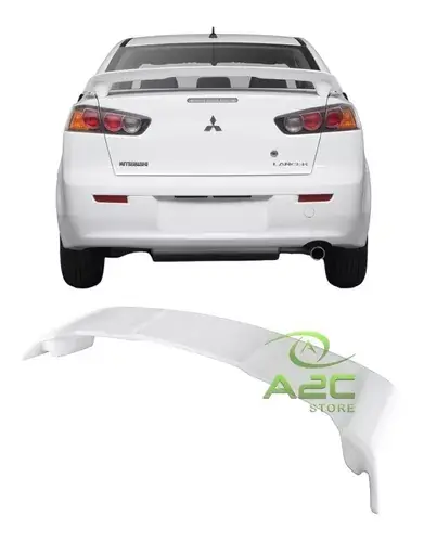 Alerón trasero Lancer GT blanco 2014 2015 2016