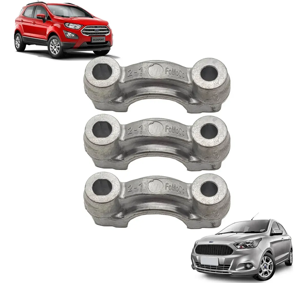 3x Bancada / Capa de Mancal del Árbol de Levas Ford Ka y EcoSport 1.5 Dragon 12V