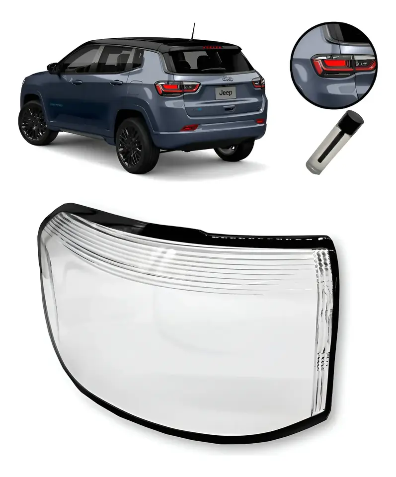 Lente de luz trasera para Jeep Compass 2016–2024 – Izquierda (lado del conductor)