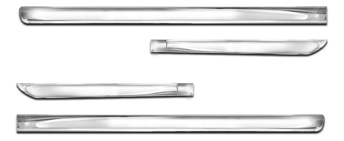 Molduras laterales 100 % cromadas 308 207 208 Kit de 4 puertas X-treme
