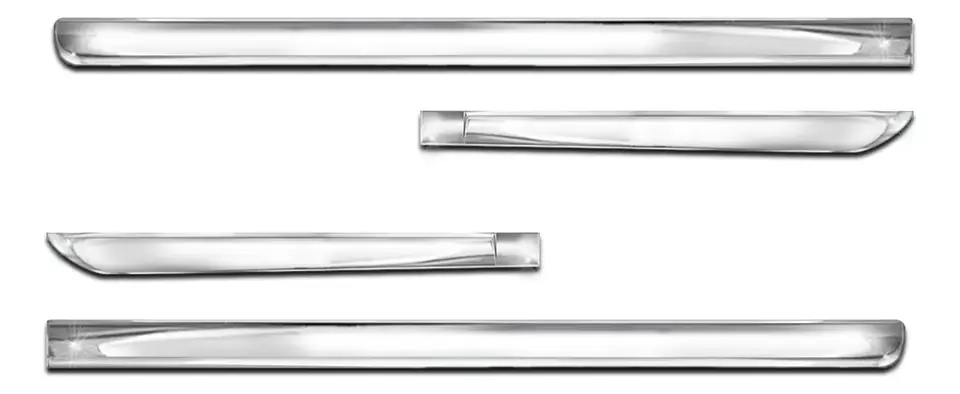 Molduras laterales 100 % cromadas 308 207 208 Kit de 4 puertas X-treme