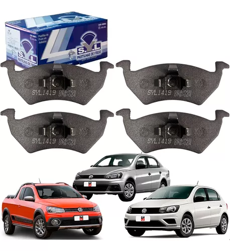 Pastilla de freno Gol Saveiro 1.0 1.6 2013 2014 2015 2016 G6(kit 4 pastillas)