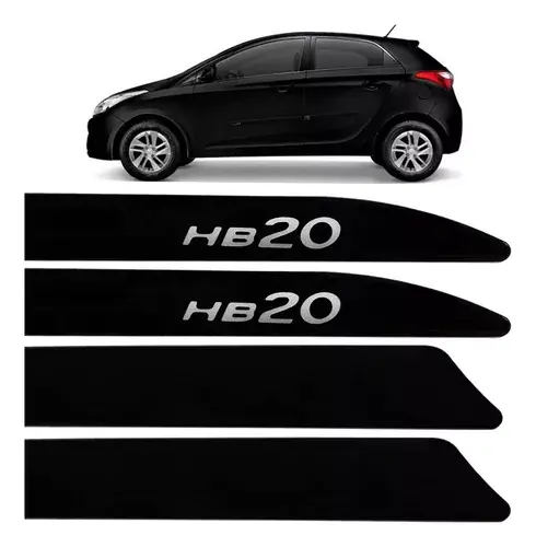 Juego De Embellecedores Laterales Hb20 2020 2021 2022 2023 2024 Onix Negro