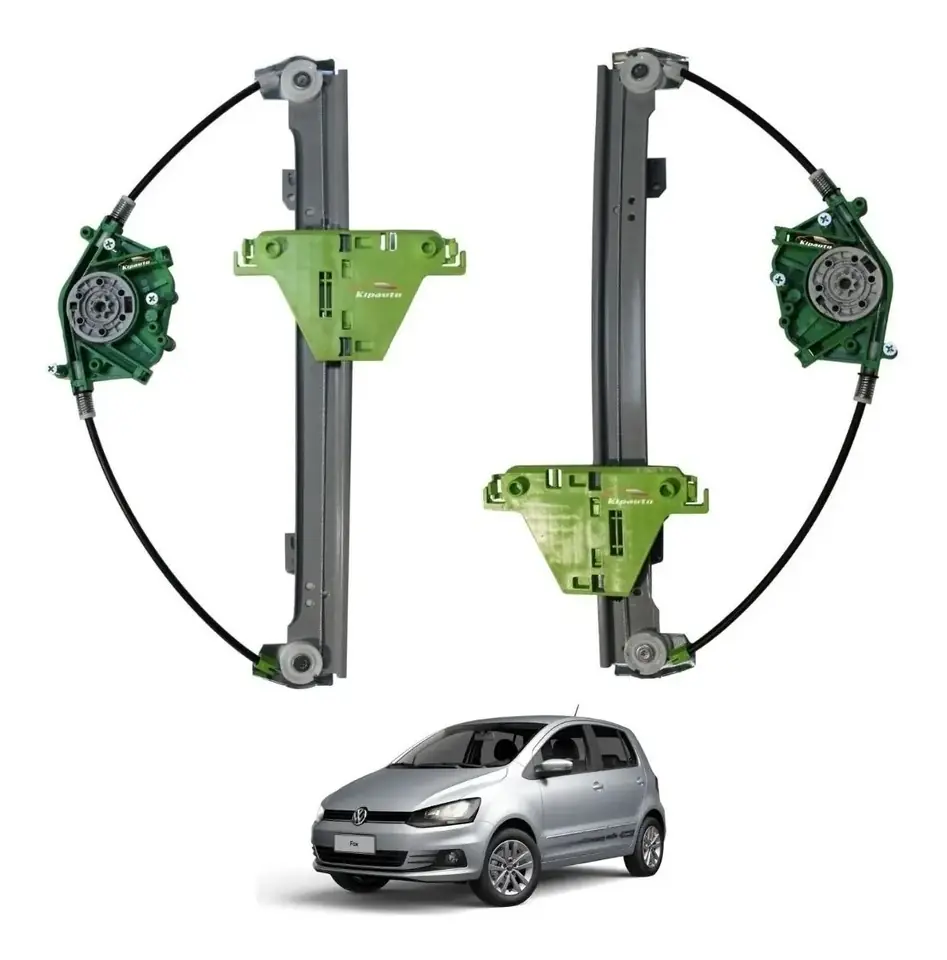Par de reguladores eléctricos para ventanas traseras Fox 2003-2016, para motor original.