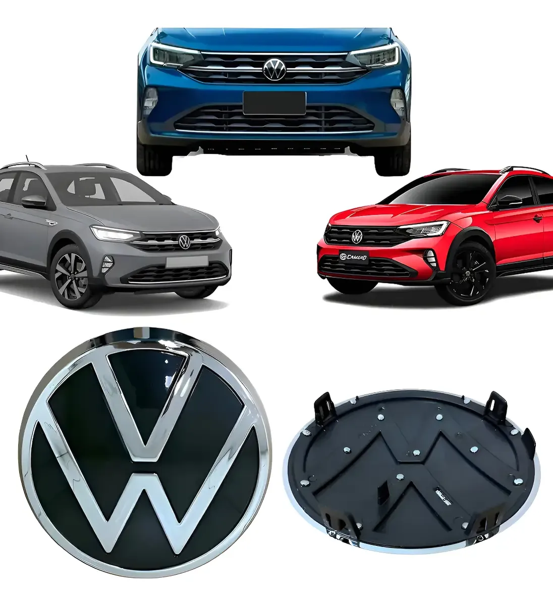 Emblema de parrilla delantera para VW Nivus 2021 2022 2023