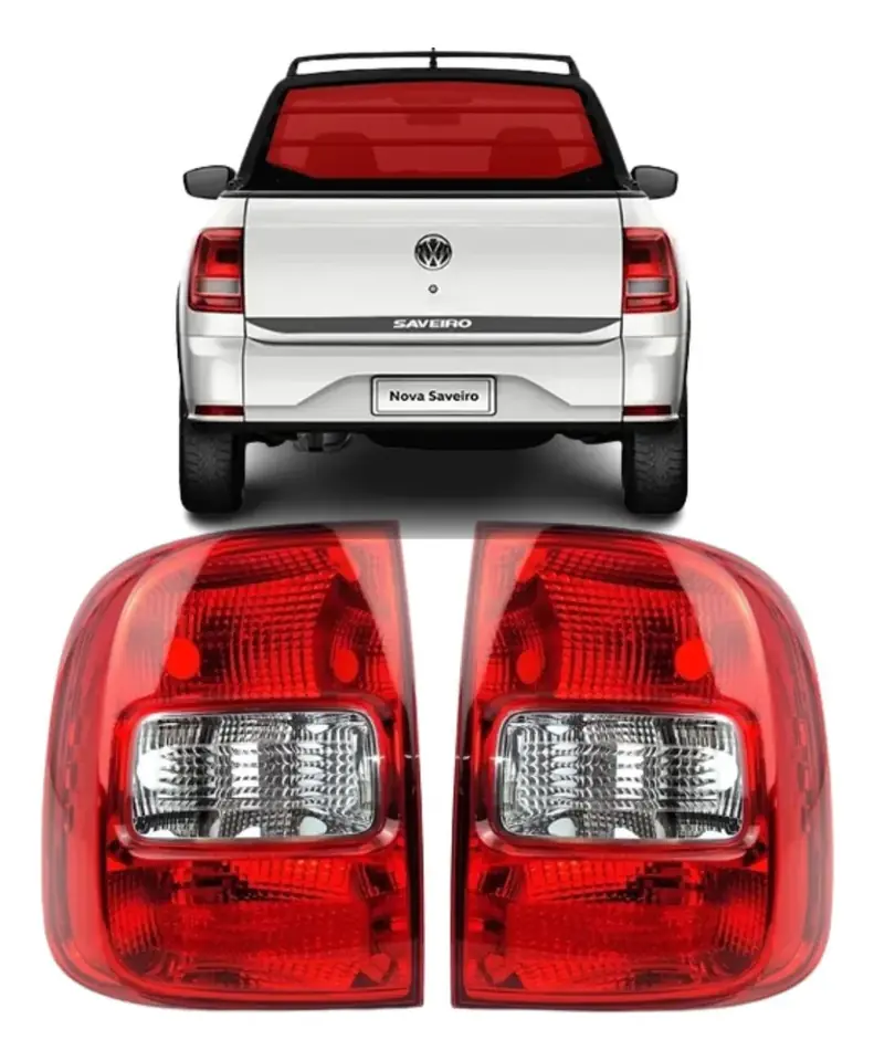 Paragolpes Trasero Completo Saveiro G5 G6 2010 2011 2012