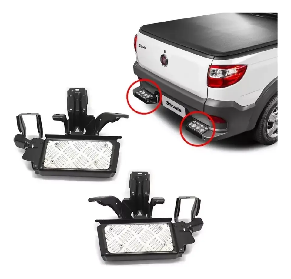 Par Estribos Apoya Pie Trasero Strada 2009 2010 2011 Fiat