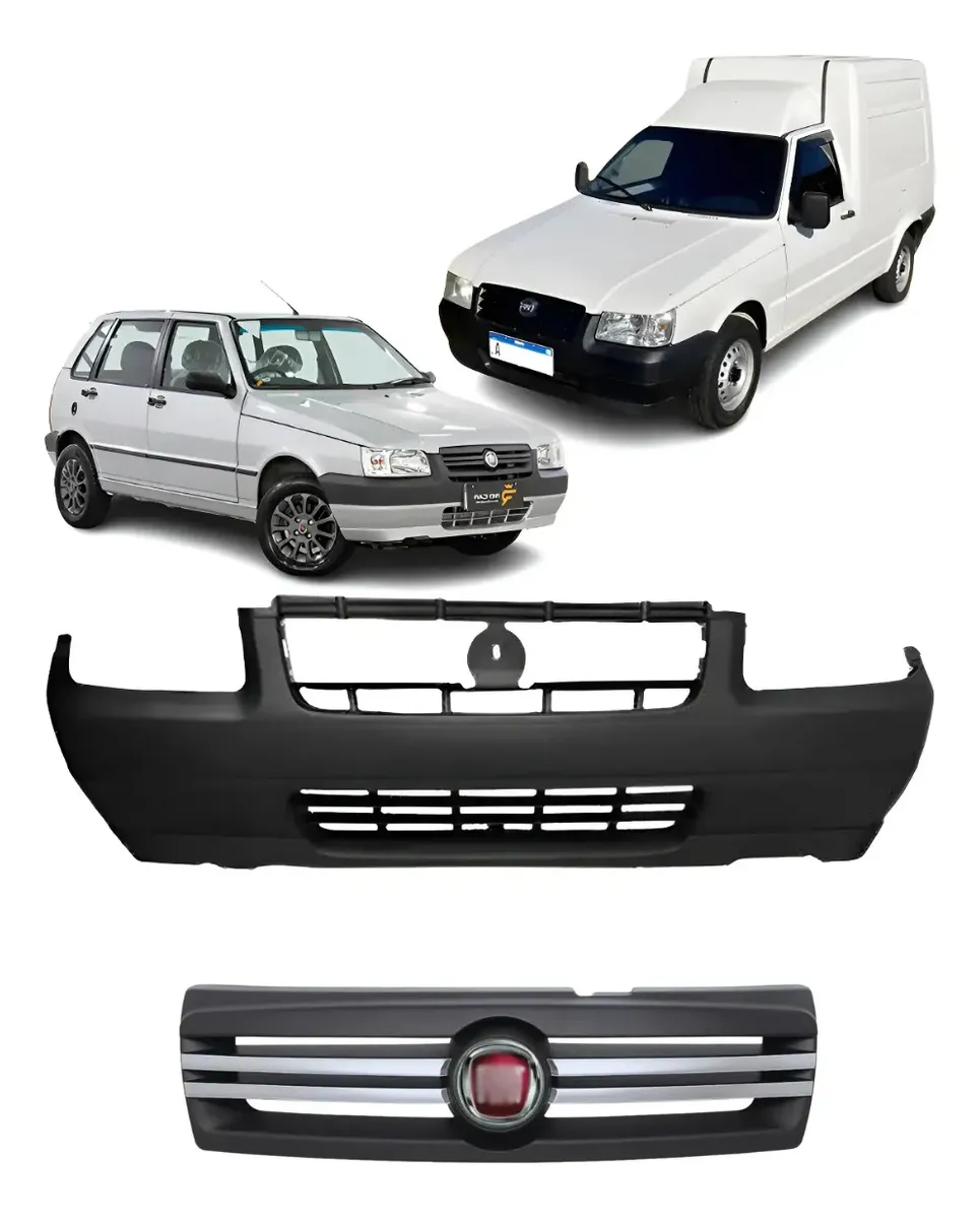 Rejilla del parachoques delantero para Fiat Uno Fiorino Mille (2008–2013)