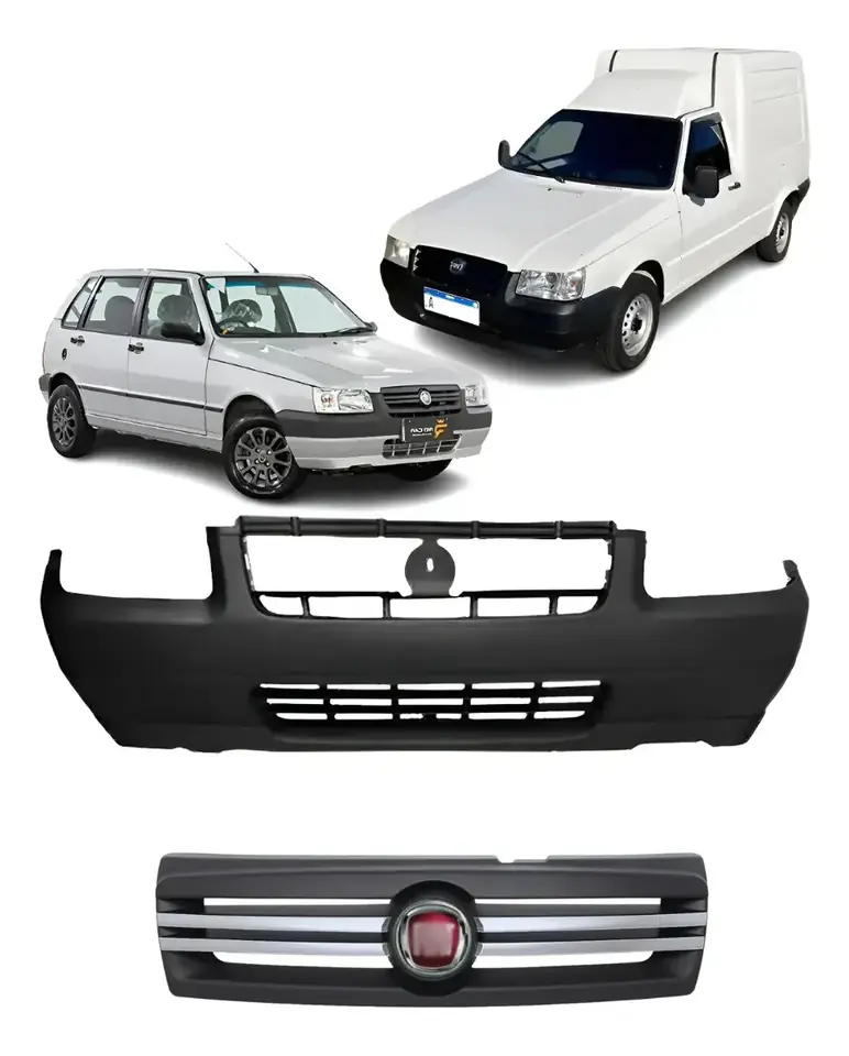 Rejilla del parachoques delantero para Fiat Uno Fiorino Mille (2008–2013)