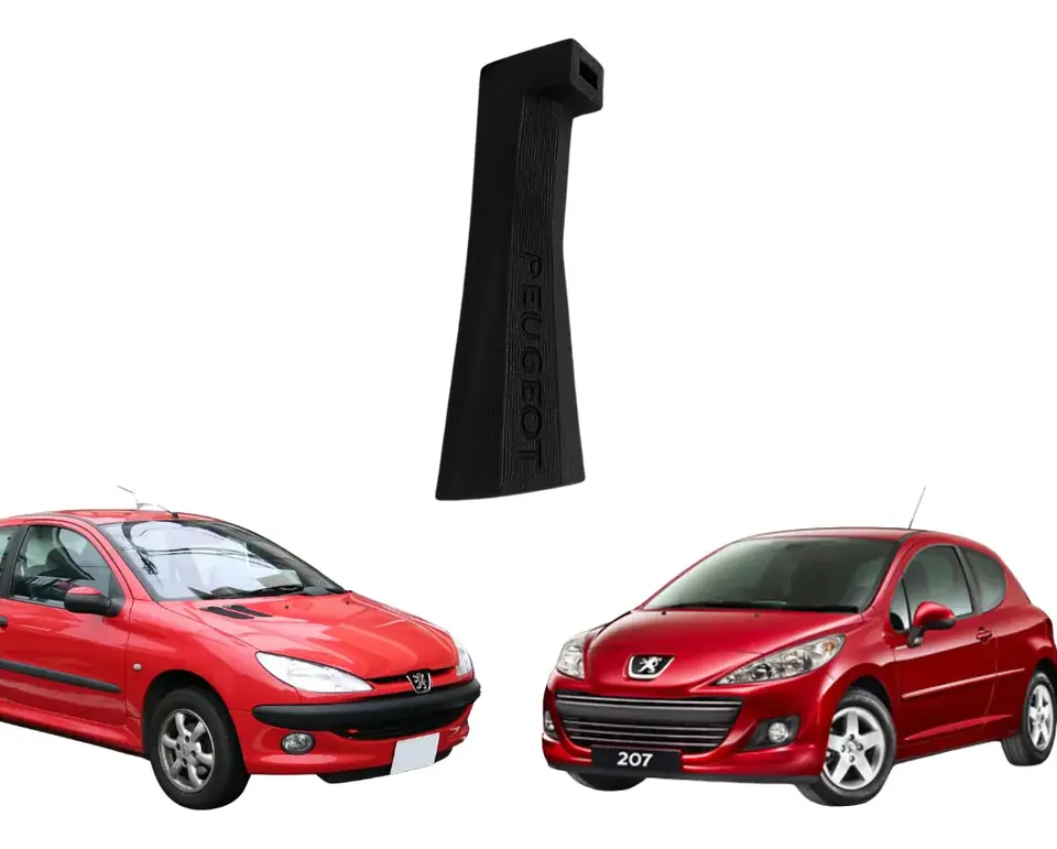 Manija de la cerradura del capó del Peugeot 206/207 - Pieza reforzada