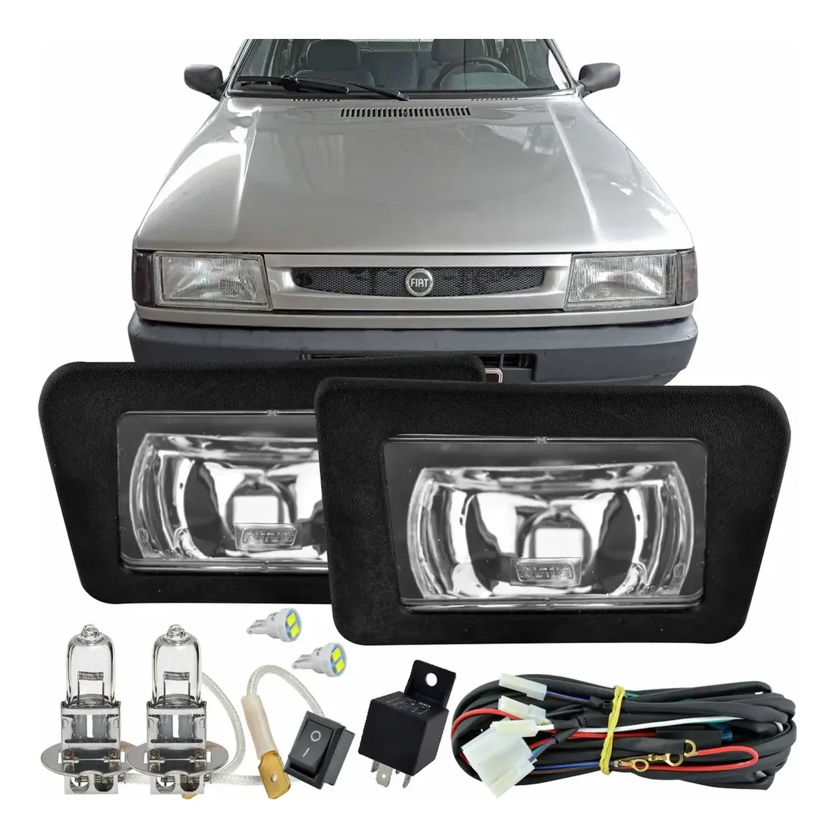 Kit de faros antiniebla para Uno y Fiorino (1984-2004) + Regalo