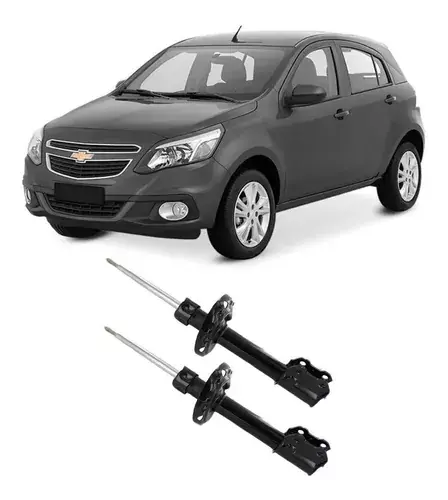 Par Amortiguadores Delanteros  Chevrolet agile 2010 2011 2012 -1.4