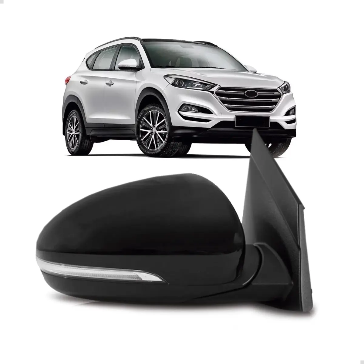 Espejo lateral abatible eléctricamente con luz de giro – Compatible con Tucson (2017–2024)