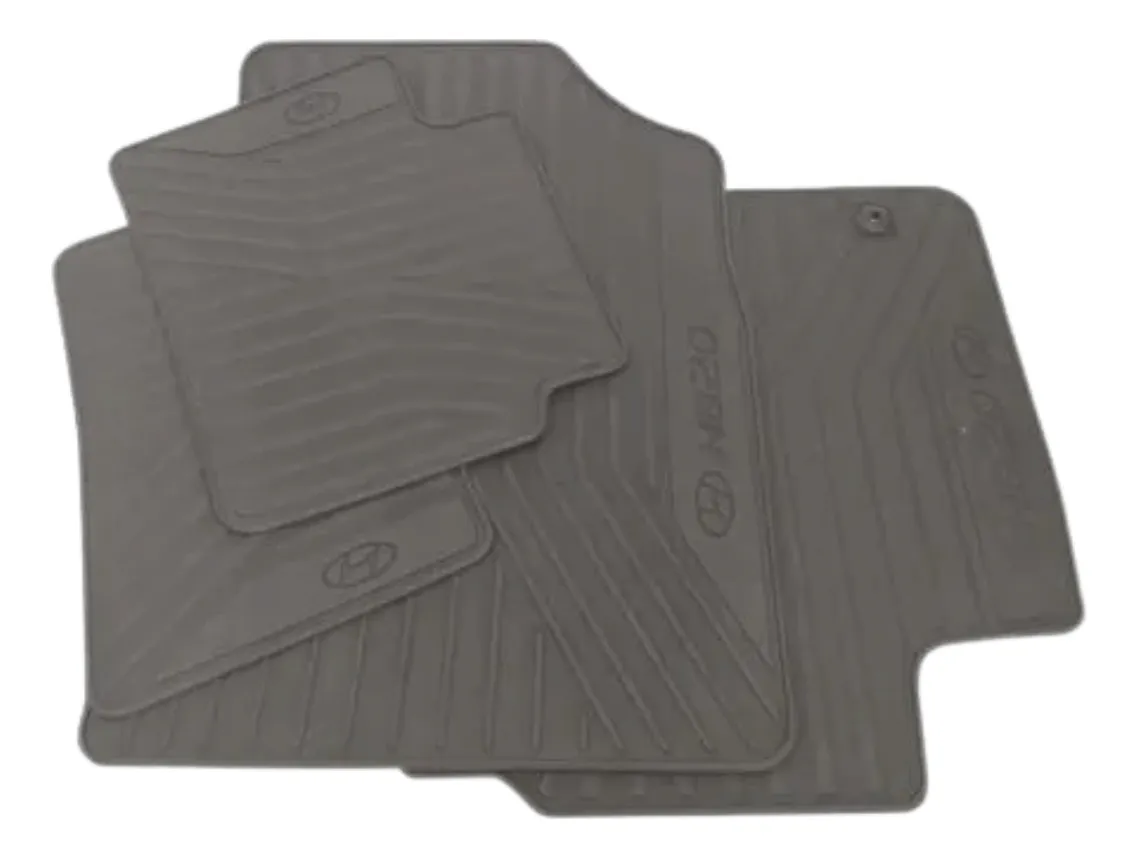 Juego de Alfombras de Goma PVC Hyundai HB20 2012–2023 – 4 Piezas