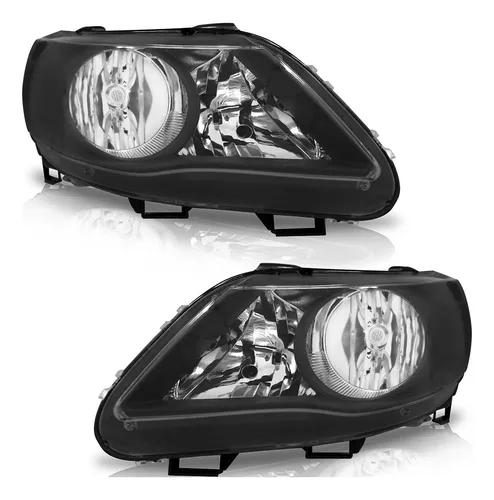 Par De Faros Gol G5 2008 2009 A 2013 Saveiro Foco Duplo Negro