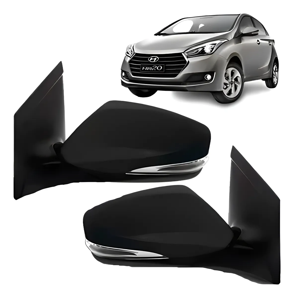 Espejo Retrovisor Eléctrico Con Intermitente Hb20 2012 - 2019