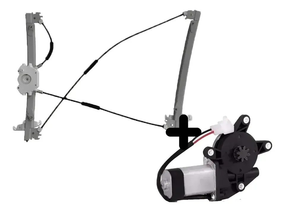 Mecanismo de elevalunas eléctrico delantero izquierdo con motor para Peugeot 207