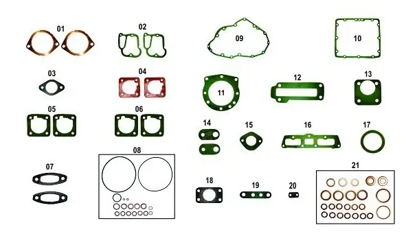 Juego completo de juntas para motor Agrale M790