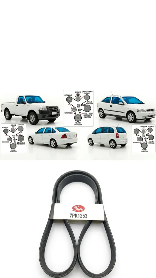 Correa Multi V / Serpentina Gates 7PK1853 (Micro-V®)