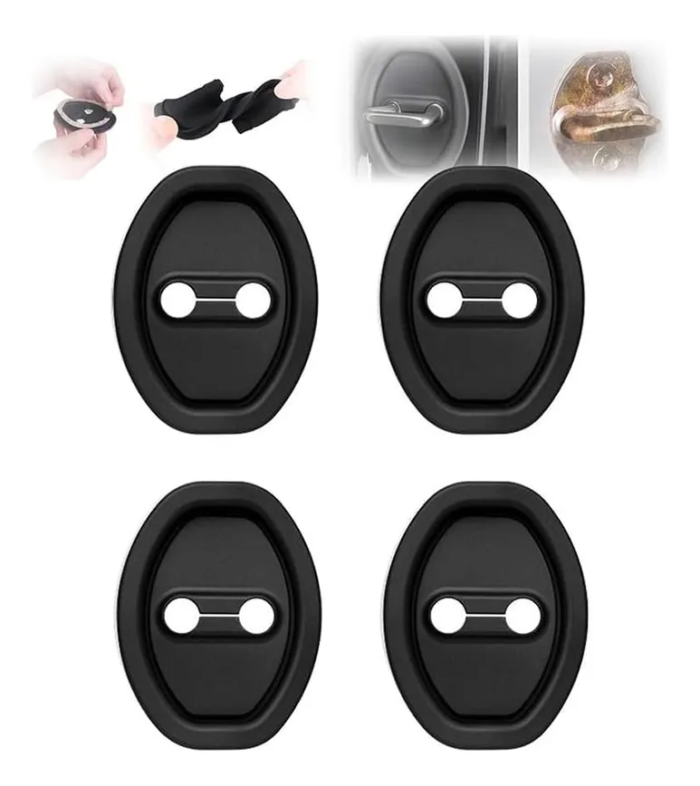Kit de 4 almohadillas protectoras para puertas de coche: antiimpacto y reducción de ruido.
