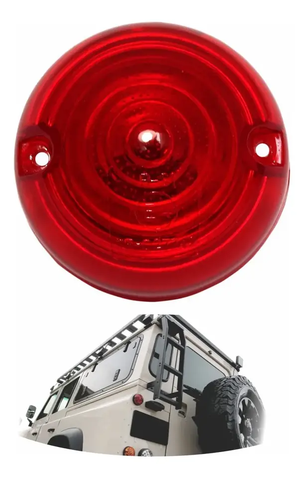 Lente de luz trasera roja de freno Lr Defender 90 1989-2010
