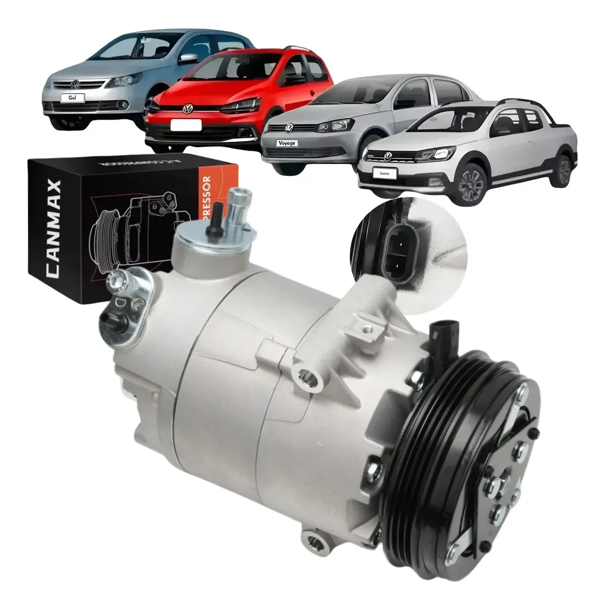 Compresor De Aire Para Gol 1.6 G5 G6 Saveiro 2010-2023 3pk Cs20053