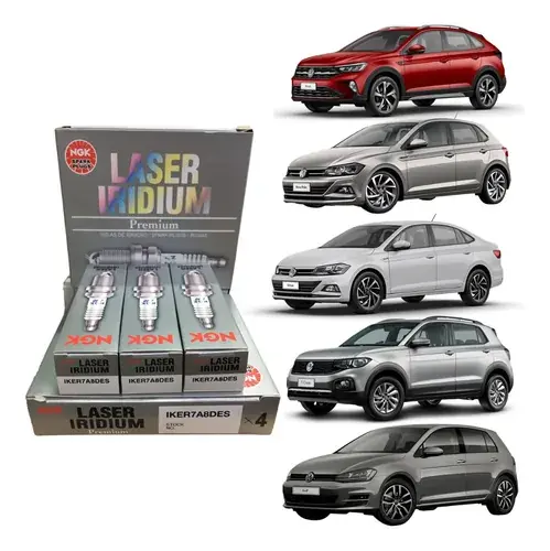 Kit de 3 Bujías NGK Laser Iridium IKER7A8DES – Alto Rendimiento para Motores Volkswagen 1.0 TSI