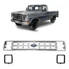 Rejilla del radiador + emblema para Ford F1000 F4000 Plata 85 a 92