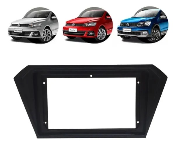 Marco 2 Din 9 Pulgada Gol Saveiro Voyage G7 G8 Negro Piano