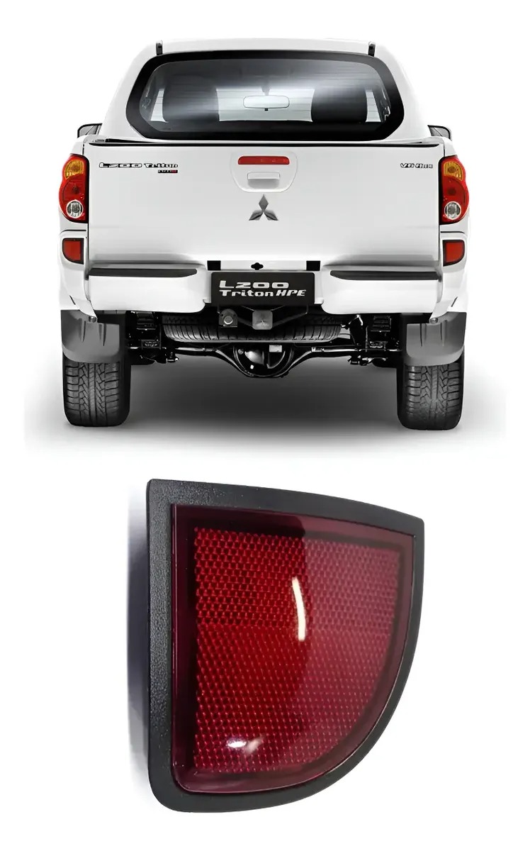 Reflector de Paragolpes Trasero Derecho Mitsubishi L200 Triton 2008 a 2016