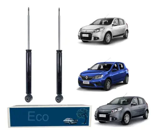 Par Amortiguadores Traseros Renault Sandero 2006 al 2014