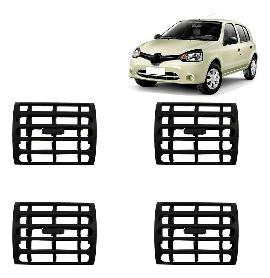 Kit 4 Difusor Salida De Aire Renault Clio 2000 Até 2016