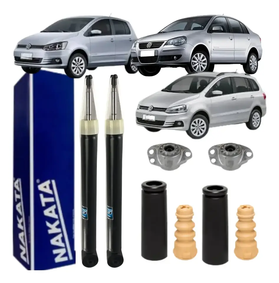 Kit de amortiguadores traseros para Polo Fox Spacefox de 2002 a 2019