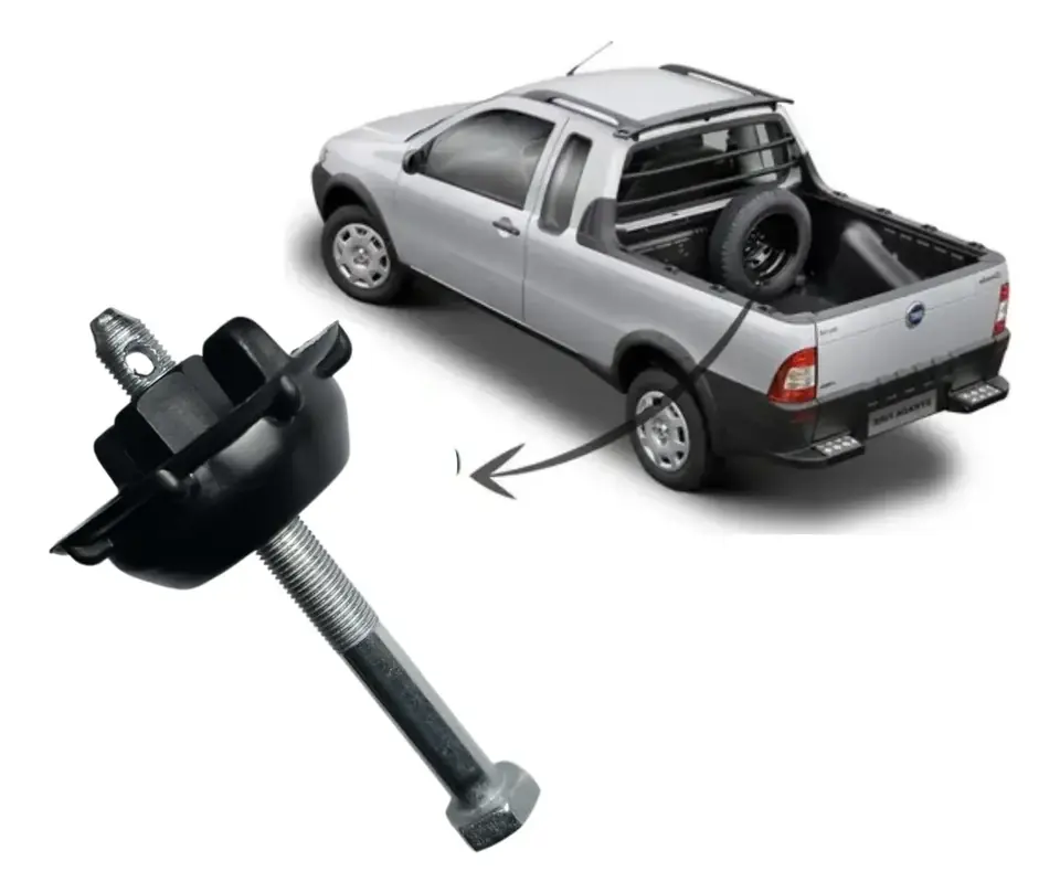 Kit de tornillos y tuercas de repuesto para camioneta Fiat Strada con orificio