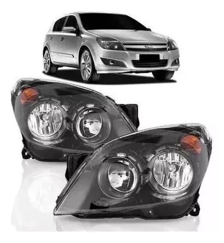 Par Faro  Vectra Gt Gtx 2009 2010 2011 2012 Negro Mascara